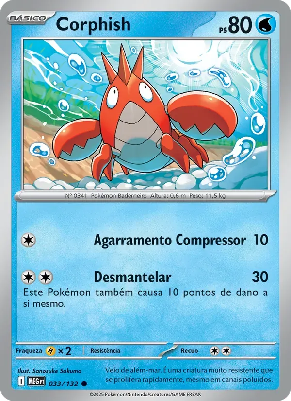 Corphish 033/132 Megaevolução