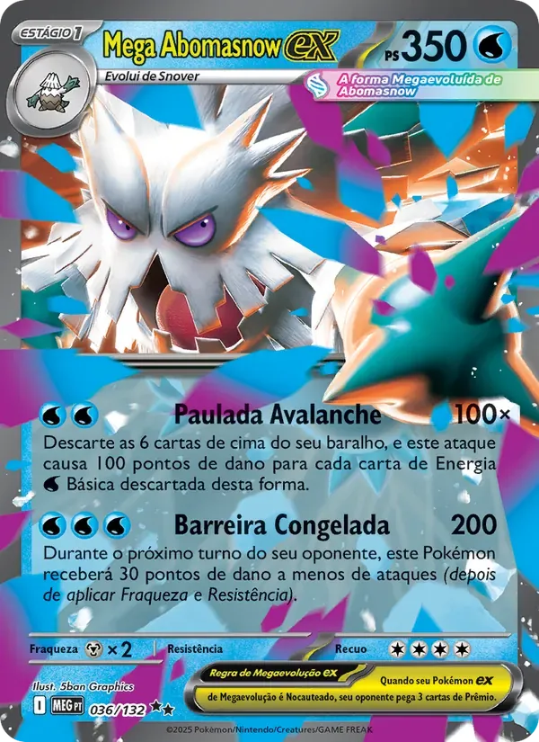 Mega Abomasnow ex 036/132 Megaevolução