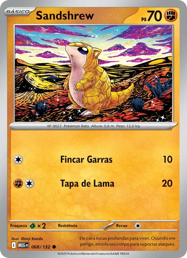 Sandshrew 068/132 Megaevolução