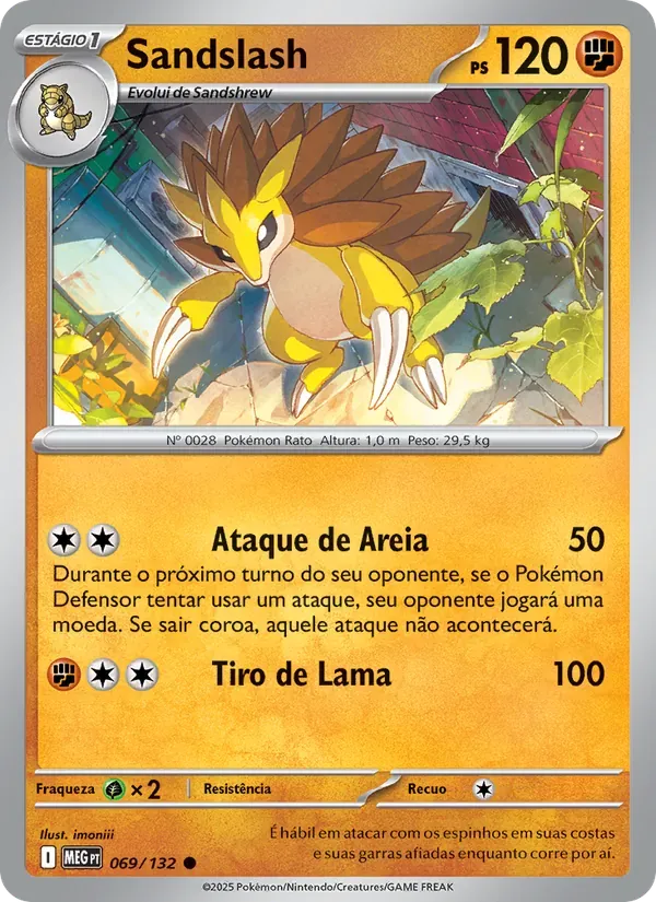 Sandslash 069/132 Megaevolução