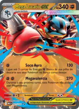 Mega Lucario ex 077 Megaevolução