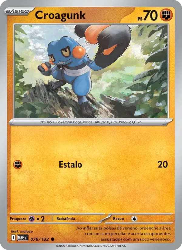 Croagunk 078/132 Megaevolução