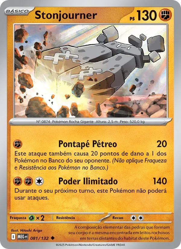 Stonjourner 081/132 Megaevolução