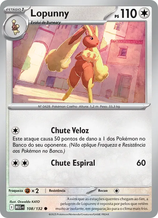 Lopunny 108/132 Megaevolução