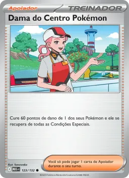Dama do Centro Pokémon 123 Megaevolução