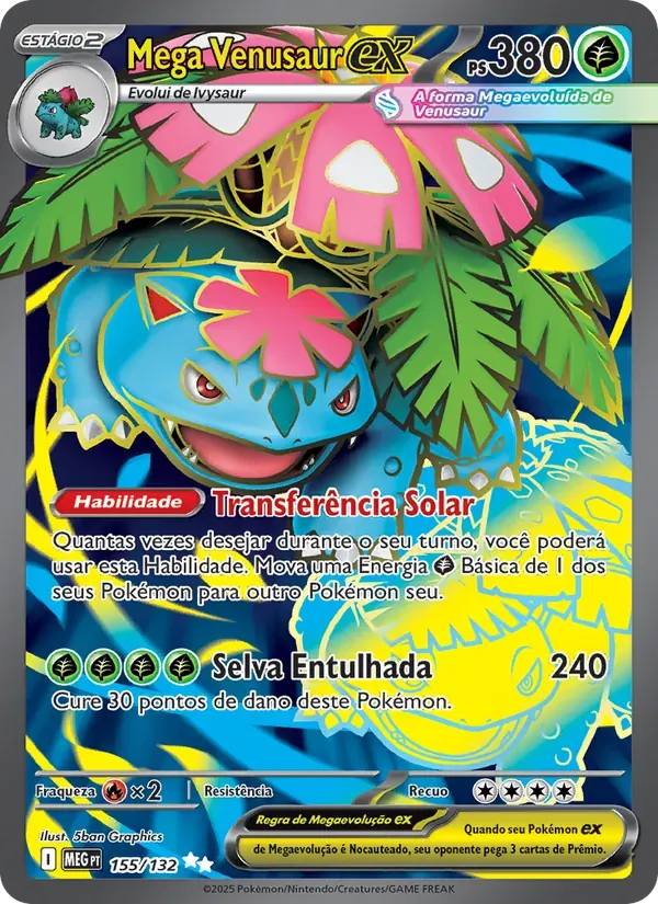Mega Venusaur ex 155/132 Megaevolução