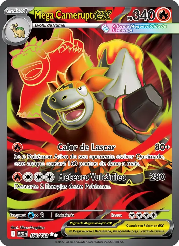 Mega Camerupt ex 156/132 Megaevolução