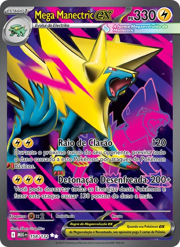 Mega Manectric ex 158/132 Megaevolução