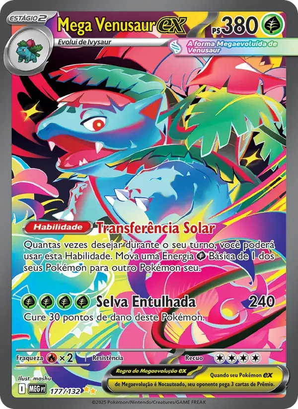 Mega Venusaur ex 177/132 Megaevolução