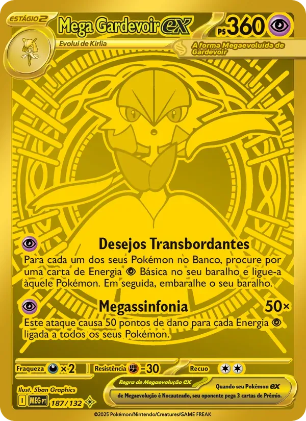 Mega Gardevoir ex 187/132 Megaevolução