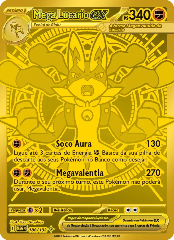 Mega Lucario ex 188/132 Megaevolução