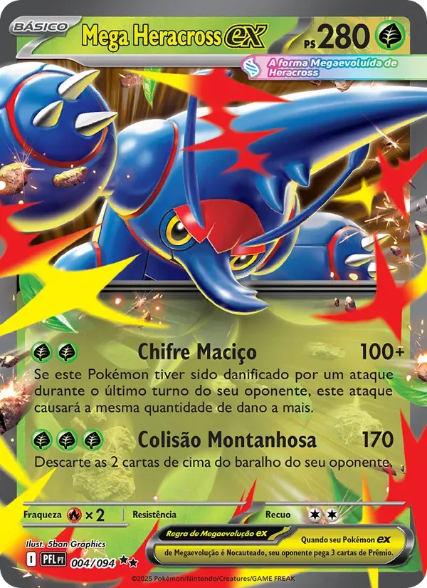 Mega Heracross ex 004/94 Fogo Fantasmagórico