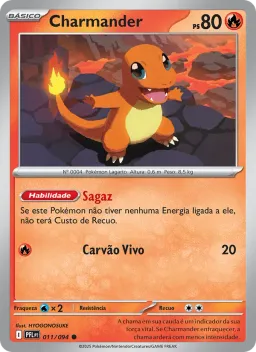 Charmander 011 Fogo Fantasmagórico