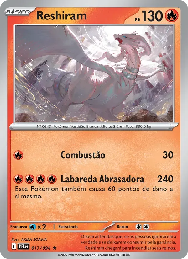 Reshiram 017/94 Fogo Fantasmagórico