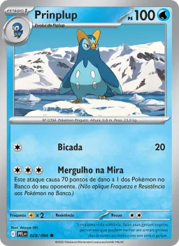 Prinplup 028 Fogo Fantasmagórico