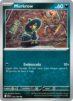 Murkrow 057 Fogo Fantasmagórico