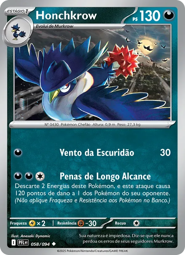Honchkrow 058/94 Fogo Fantasmagórico