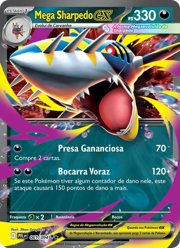 Mega Sharpedo ex 061/94 Fogo Fantasmagórico