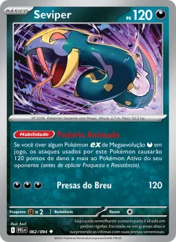Seviper 062 Fogo Fantasmagórico