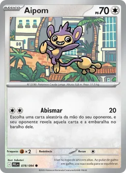 Aipom 078 Fogo Fantasmagórico