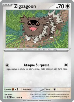 Zigzagoon 081 Fogo Fantasmagórico