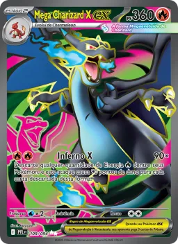 Mega Charizard X ex 109 Fogo Fantasmagórico