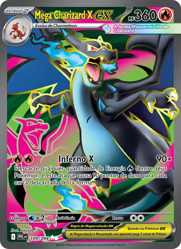Mega Charizard X ex 109/94 Fogo Fantasmagórico