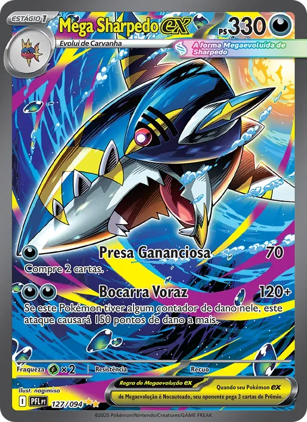 Mega Sharpedo ex 127/94 Fogo Fantasmagórico