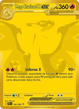 Mega Charizard X ex 130 Fogo Fantasmagórico