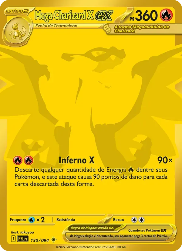 Mega Charizard X ex 130/94 Fogo Fantasmagórico