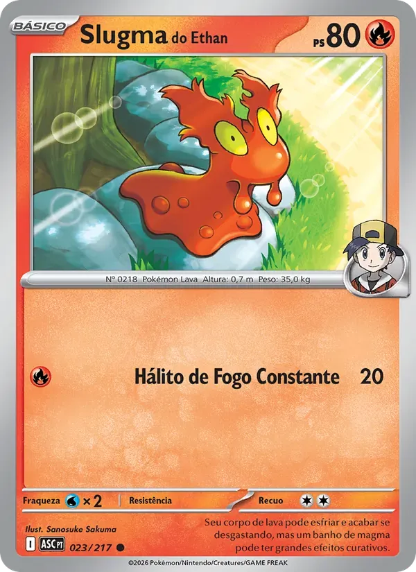 Slugma do Ethan 023/217 Heróis Excelsos