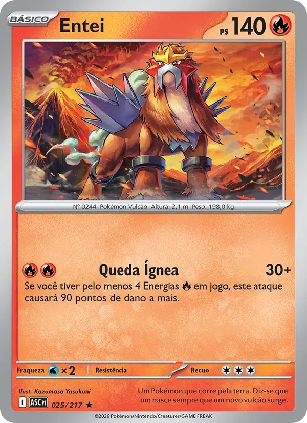 Entei 025/217 Heróis Excelsos