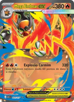 Mega Emboar ex 031 Heróis Excelsos