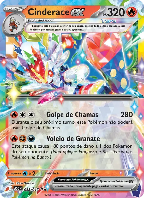 Cinderace ex 038/217 Heróis Excelsos