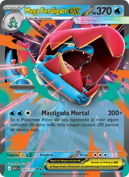Mega Feraligatr ex 043 Heróis Excelsos