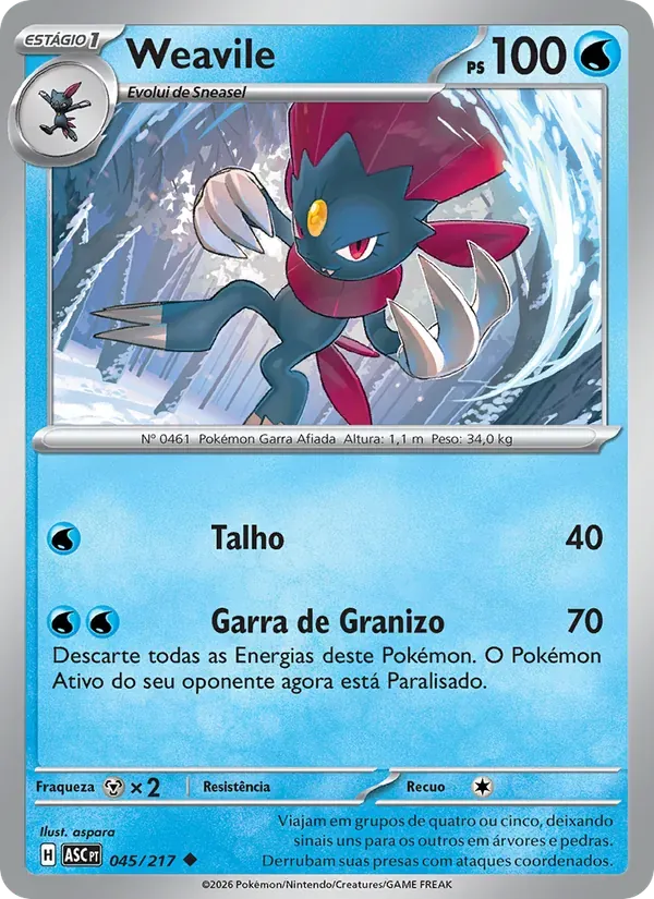 Weavile 045/217 Heróis Excelsos