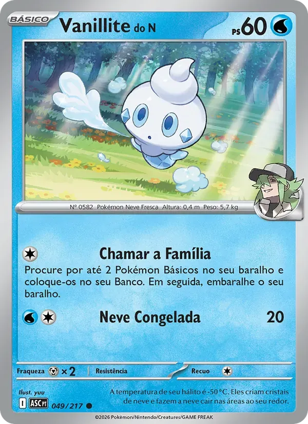 Vanillite do N 049/217 Heróis Excelsos