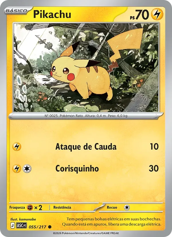 Pikachu 055/217 Heróis Excelsos