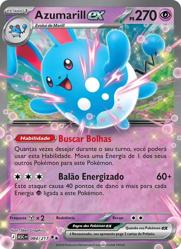 Azumarill ex 084/217 Heróis Excelsos
