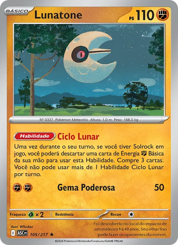 Lunatone 105/217 Heróis Excelsos