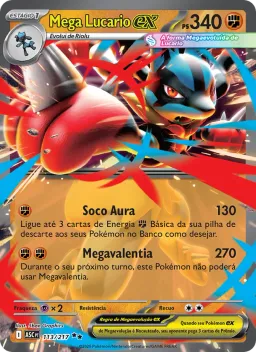 Mega Lucario ex 113 Heróis Excelsos