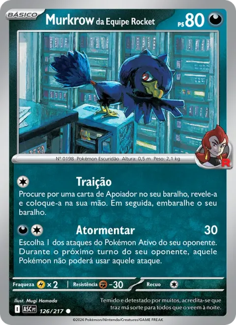 Murkrow da Equipe Rocket 126/217