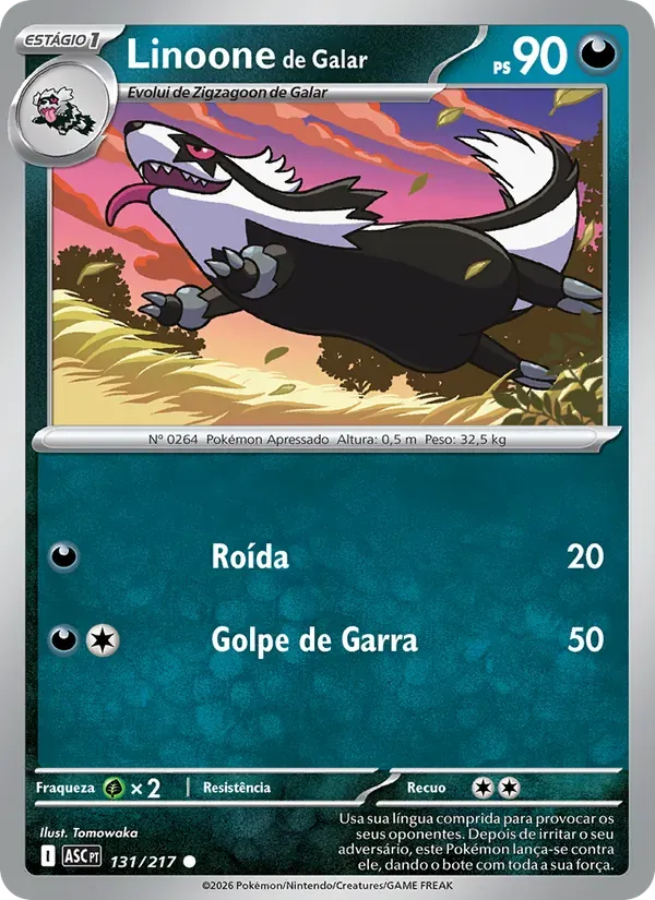 Linoone de Galar 131/217 Heróis Excelsos