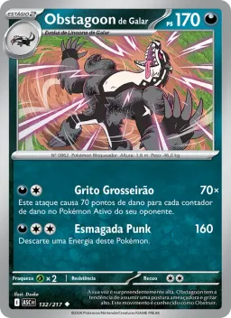 Obstagoon de Galar 132 Heróis Excelsos