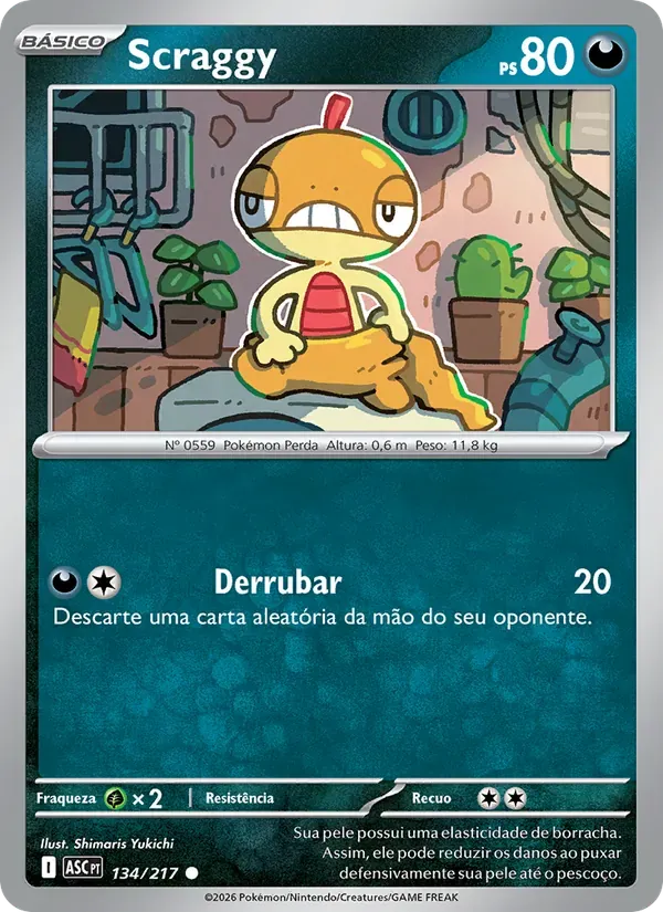 Scraggy 134/217 Heróis Excelsos
