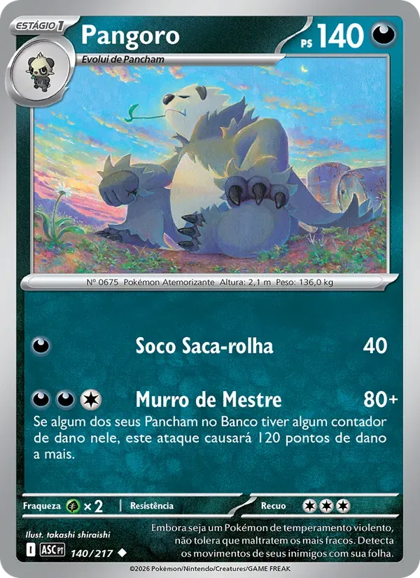 Pangoro 140/217 Heróis Excelsos