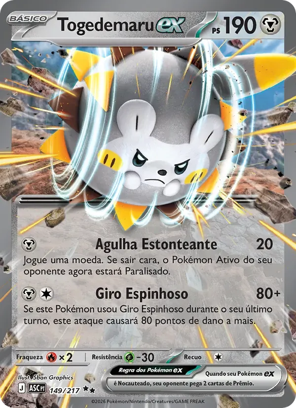 Togedemaru ex 149/217 Heróis Excelsos