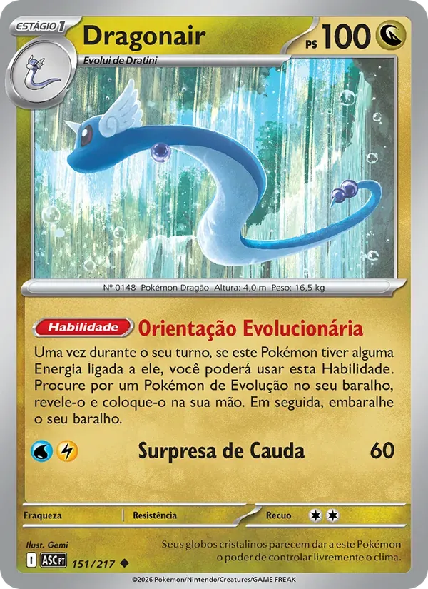 Dragonair 151/217 Heróis Excelsos