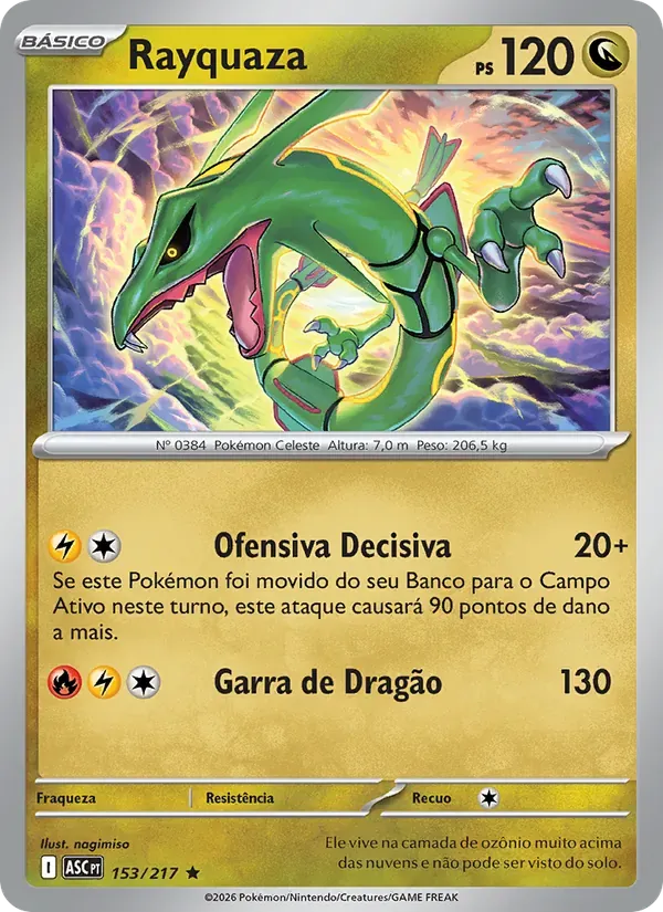 Rayquaza 153/217 Heróis Excelsos