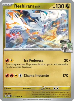 Reshiram do N 154 Heróis Excelsos